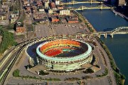 TRS001  Three Rivers Stadium Aerial - ca. 1976