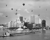 554011620M  Regatta Hot Air Balloon Launch Black and White