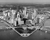 71010BW  Aerial View Black and White