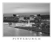 77408BWM  Heinz Field Black and White - "Mini Poster" Border & Text Included