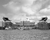 805120810BW  Heinz Field Riverside Black and White