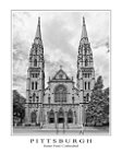 CR041  St. Paul Cathedral Black and White - "Mini Poster" Border & Text Included