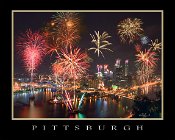 3023M  Pittsburgh 250th Birthday Celebration - October 4, 2008 - "Mini Poster" Border & Text Included