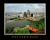 36NM  Duquesne incline - Day - "Mini Poster" Border & Text Included
