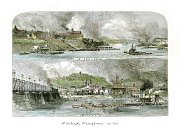 SouthPghAlleganyCity0811  ART WORK  PRINTED WITH LOCATION, CITY, STATE AND DATE ON BOTTOM OF WHITE BORDER ART WORK  COURTESY OF THE LIBRARY OF CONGRESS WASHINGTON, DC Height or width varies slightly due to aspect ratios, some cutting may be necessary before framing.