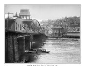 SmithfieldStreetBridge  PHOTOGRAPH  PRINTED WITH LOCATION, CITY, STATE AND DATE ON BOTTOM OF WHITE BORDER PHOTOGRAPH  COURTESY OF THE LIBRARY OF CONGRESS WASHINGTON, DC