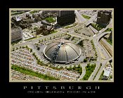 CivicArenaAirM  Civic Arena Aerial - Mini Poster" Border & Text Included