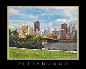 6thBridge  Sixth Street Bridge - "Mini Poster" Border & Text Included