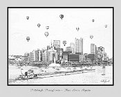 LD3Regatta  COLOR PHOTOGRAPH CONVERTED INTO DIGITAL BLACK AND WHITE LINE ART