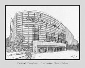 LD66statue  COLOR PHOTOGRAPH CONVERTED INTO DIGITAL BLACK AND WHITE LINE ART