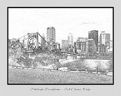 LDRCBridge  COLOR PHOTOGRAPH CONVERTED INTO DIGITAL BLACK AND WHITE LINE ART