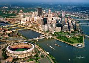 TRS006  The Golden Triangle and Three Rivers Stadium ca.1995