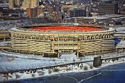 TRS012  Three Rivers Stadium Winter ca.1980