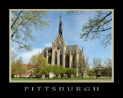 0196M  Heinz Chapel Springtime - "Mini Poster" Border & Text Included