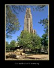 04160810Mupdated  Cathedral of Learning and Panther - "Mini Poster" Border & Text Included
