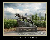 07560810MP  Panther at Heinz Field - "Mini Poster" Border & Text Included