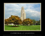 16370810M  Cathedral of Learning - "Mini Poster" Border & Text Included